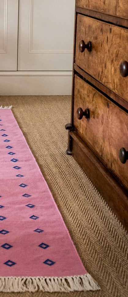 Raspberry and Midsummer Blue Runner