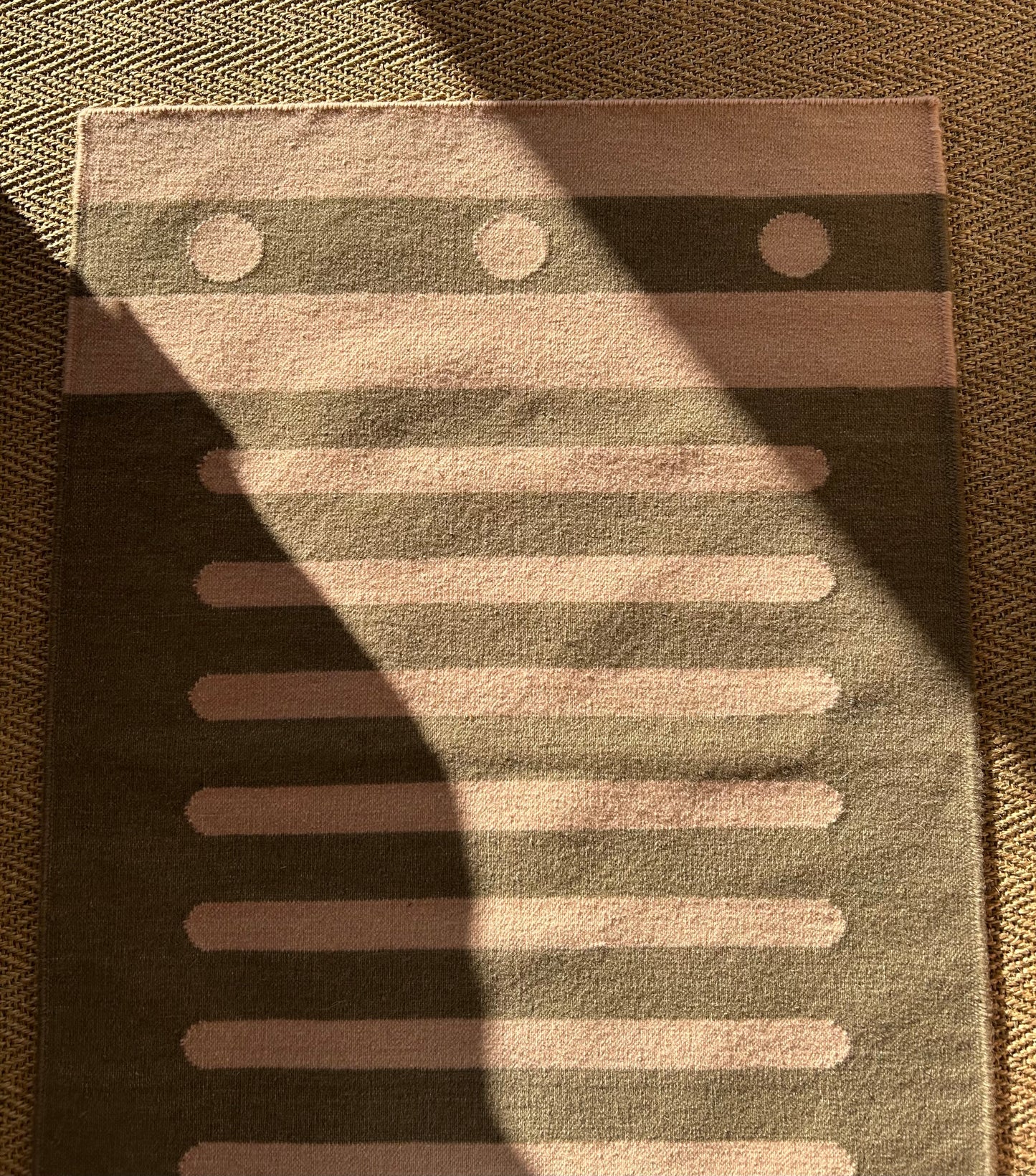 Soft Pink and Mouse Brown Runner