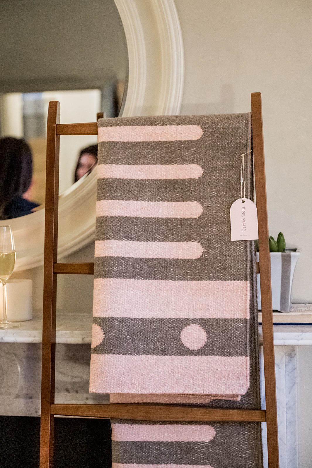 Soft Pink and Mouse Brown Runner